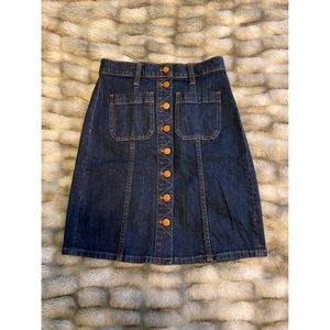 Madewell denim skirt